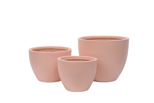 Fibrestone Egg Pot - Blush