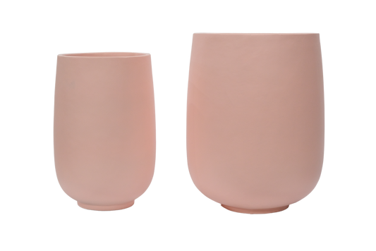 Fibrestone Horseshoe Pot - Blush