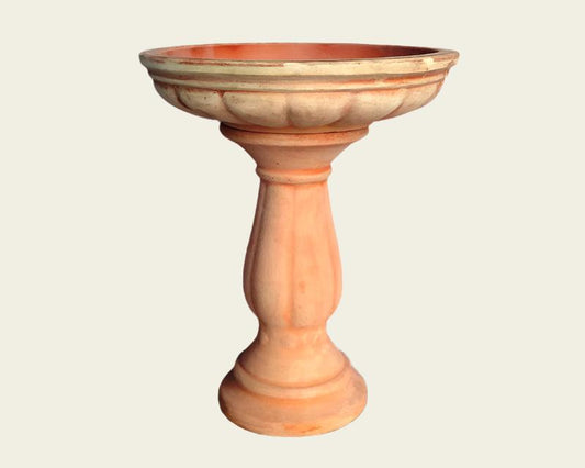 Terracotta Sealed Bird Bath