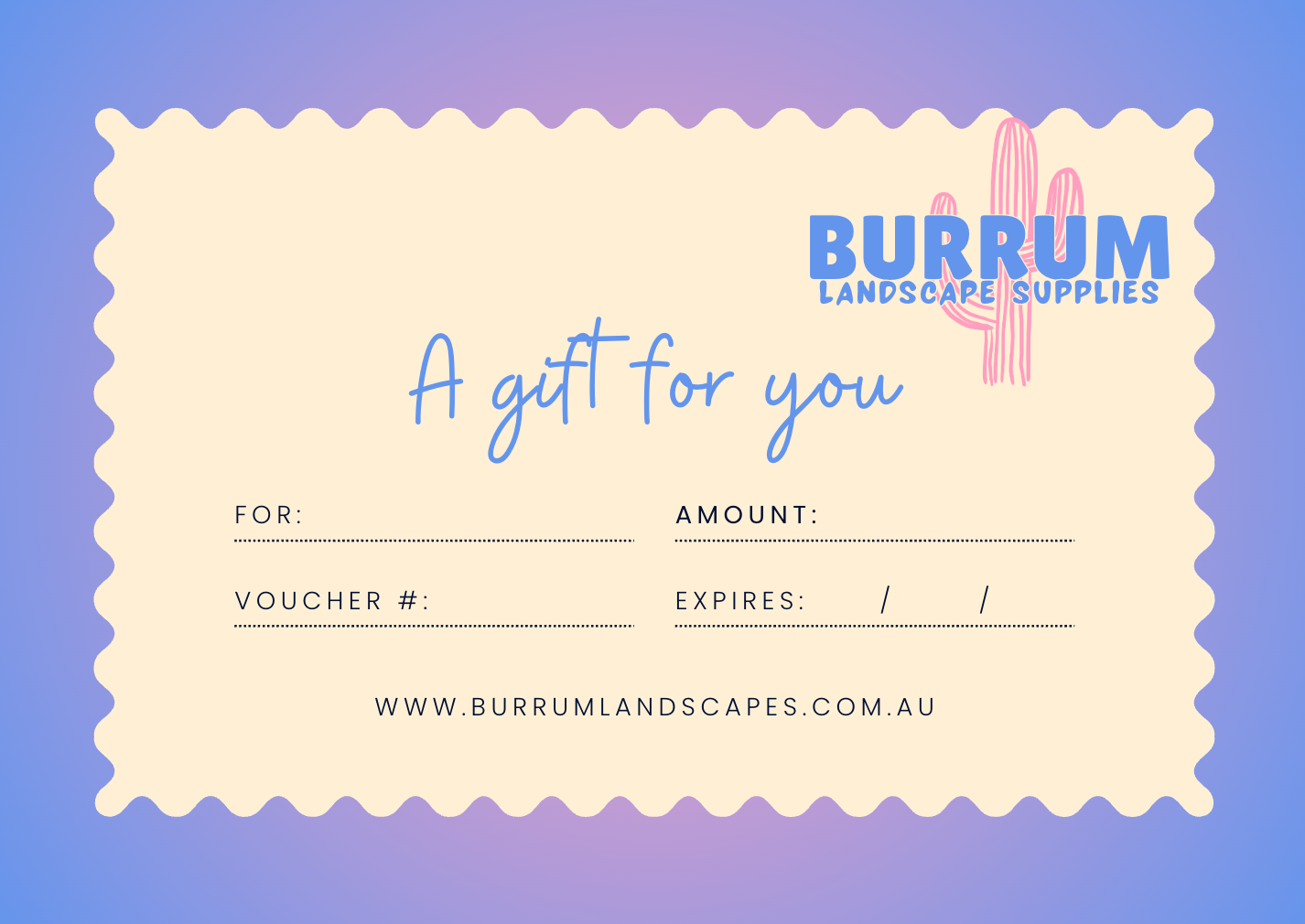 Burrum Landscape Gift Vouchers